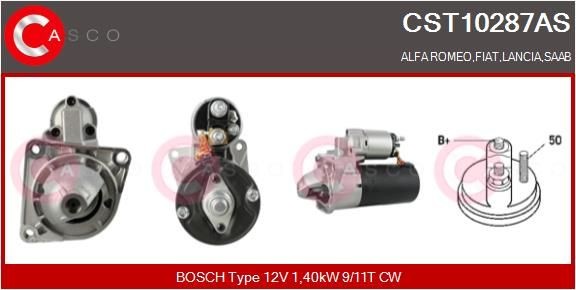 CASCO CST10287AS Starter motor ALFA ROMEO experience and price
