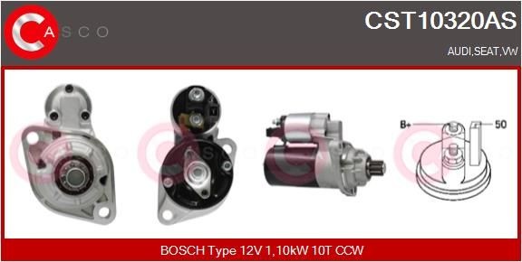 Great value for money - CASCO Starter motor CST10320AS