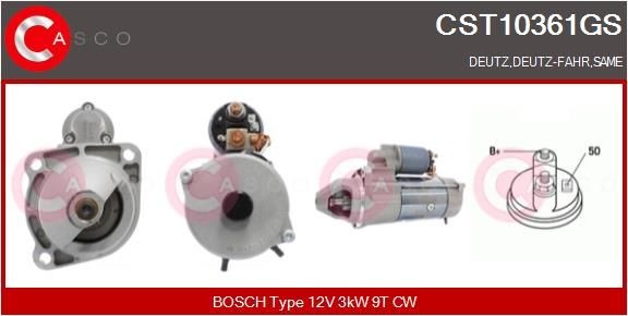 CASCO CST10361GS Starter motor 0.900.1572.8