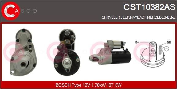 Great value for money - CASCO Starter motor CST10382AS