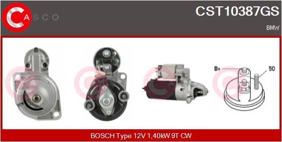 Great value for money - CASCO Starter motor CST10387GS