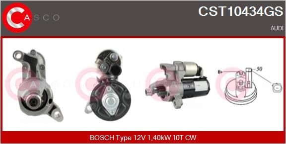 CASCO CST10434GS Starter motor 079-911-021-GX