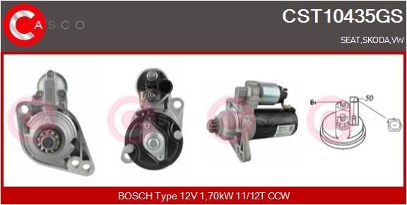 CASCO CST10435GS Starter motor 02Z911023MX