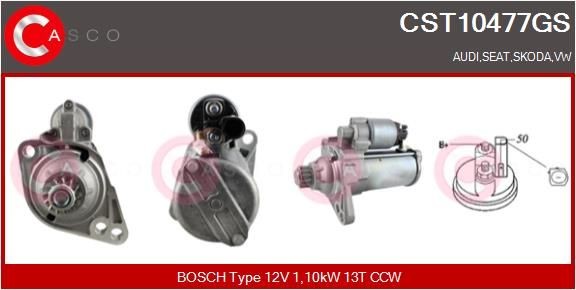 Great value for money - CASCO Starter motor CST10477GS