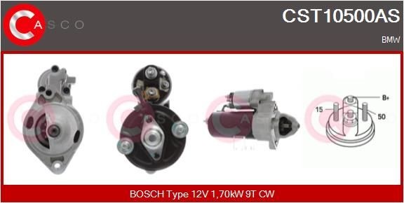 Great value for money - CASCO Starter motor CST10500AS