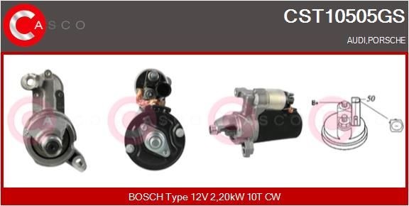 Great value for money - CASCO Starter motor CST10505GS