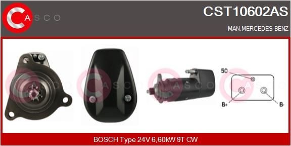 CST10602AS CASCO Anlasser für MERCEDES-BENZ online bestellen