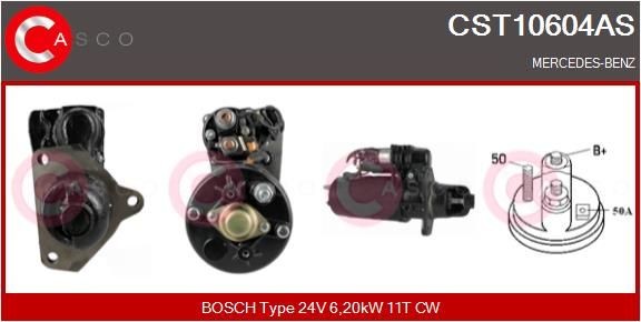 CASCO CST10604AS Starter motor 004 151 90 01
