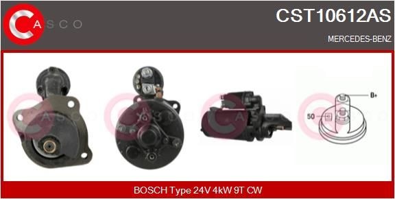 CASCO 24V, 4kW, Zähnez.: 9, CPS0074, Ø 88 mm Anlasser CST10612AS kaufen