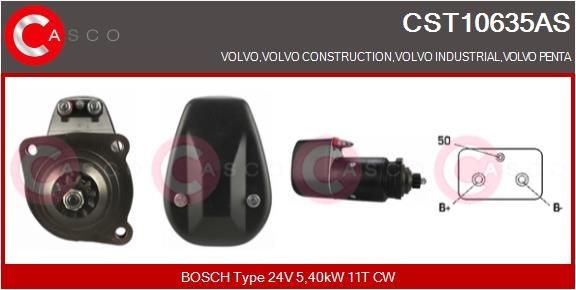 CST10635AS CASCO Anlasser VOLVO FL 10