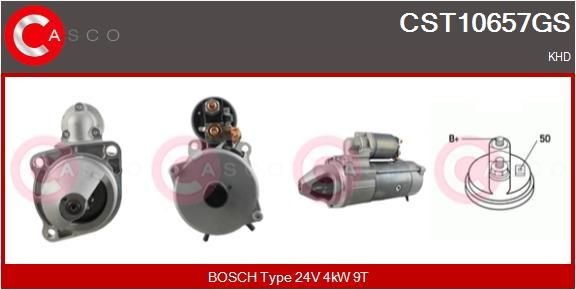 CASCO CST10657GS Starter motor 0118 3716