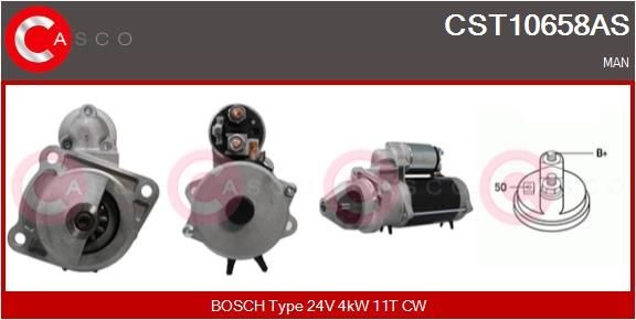 CASCO 24V, 4kW, Zähnez.: 11, CPS0074, Ø 88 mm Anlasser CST10658AS kaufen