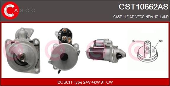 CASCO 24V, 4kW, Zähnez.: 9, CPS0045, M10, Ø 110 mm Anlasser CST10662AS kaufen