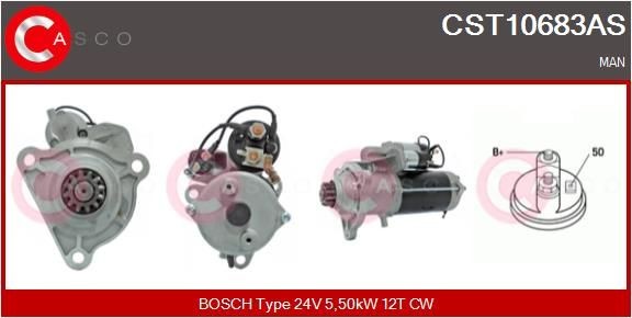 CASCO CST10683AS Starter motor 51-26101-7228