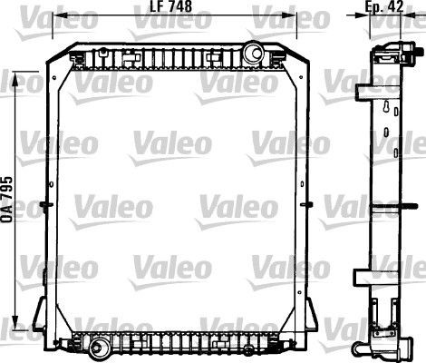 VALEO 730258 Kühler, Motorkühlung für IVECO EuroTrakker LKW in Original Qualität