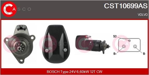 CASCO CST10699AS Anlasser für VOLVO F 16 LKW in Original Qualität