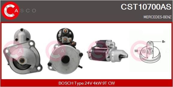 CASCO CST10700AS Starter motor 004 151 86 01