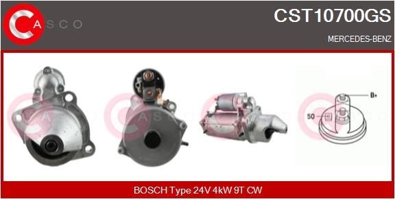 CASCO CST10700GS Starter motor A 004 151 86 01 80