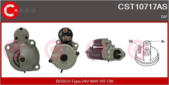 CASCO 24V, 4kW, Zähnez.: 10, CPS0067, Ø 89 mm Anlasser CST10717AS kaufen