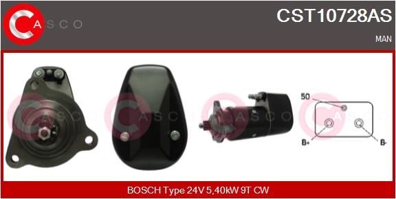 CASCO CST10728AS Starter motor 004-151-68-01