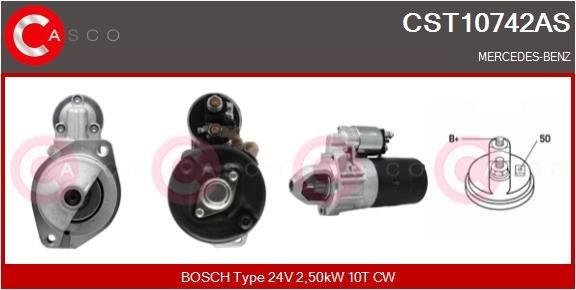 CASCO CST10742AS Starter motor A004 151 93 01