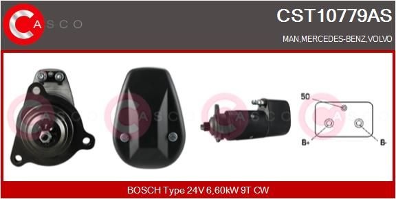 CASCO CST10779AS Starter motor 51.26201.7114