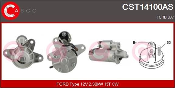 Ford TRANSIT Starter motors 10954458 CASCO CST14100AS online buy
