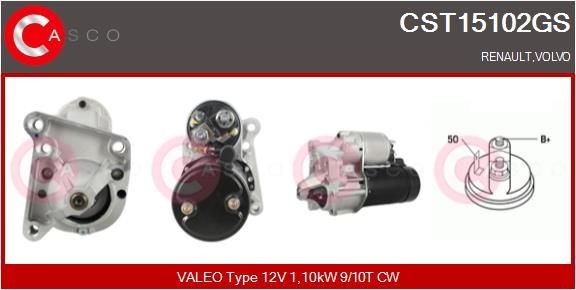 CASCO CST15102GS Starter motor 7700105080