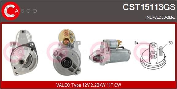 CASCO CST15113GS Starter motor 004 151 66 01