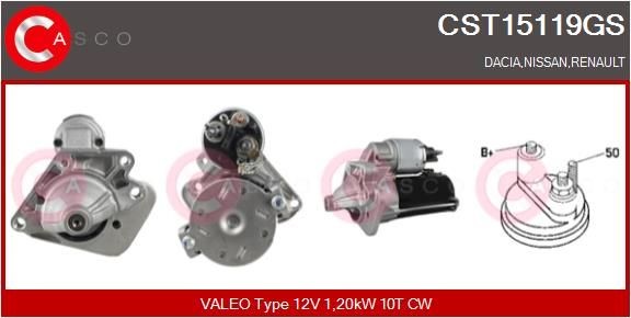CASCO CST15119GS Starter motor RENAULT experience and price