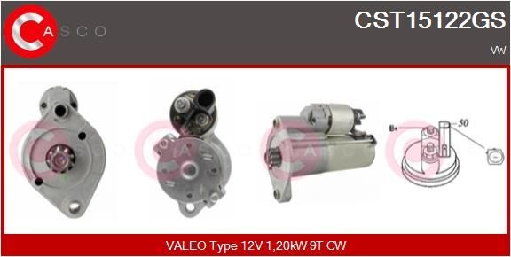 CASCO CST15122GS Starter motor 2H0911023G