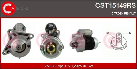 CASCO CST15149RS Starter motor 77 01 499 488