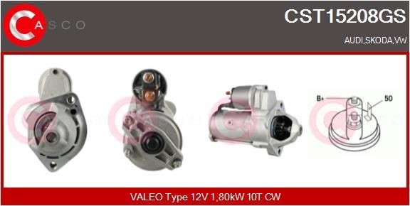 Audi A4 Engine starter motor 10954675 CASCO CST15208GS online buy