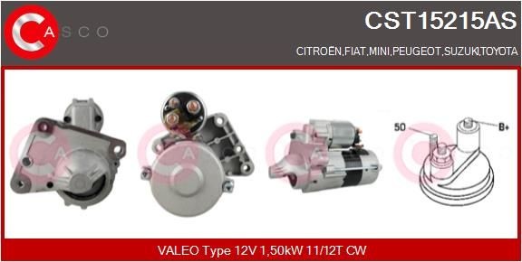 CASCO CST15215AS Starter motor 9801667780