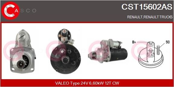 CASCO CST15602AS Anlasser für RENAULT TRUCKS C LKW in Original Qualität