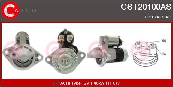 Original CASCO Starters CST20100AS for OPEL ASTRA