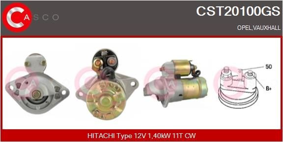 CASCO CST20100GS Starter motor 8 97150 204 1