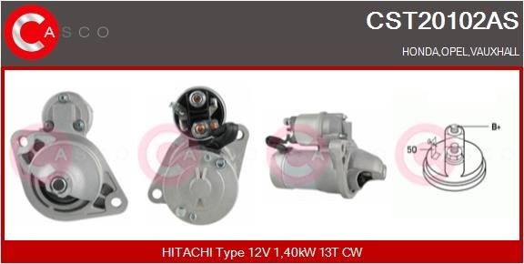 Original CASCO Starter motors CST20102AS for OPEL CORSA