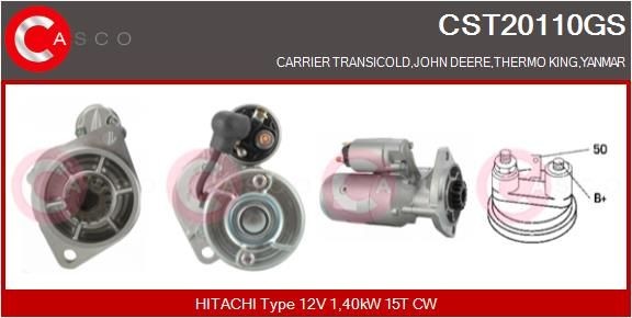 CASCO CST20110GS Starter motor S114- 257G