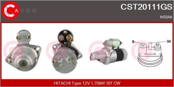 CASCO CST20111GS Starter motor S114-871