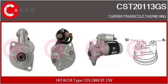 CASCO CST20113GS Starter motor 12948677011