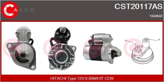 CASCO CST20117AS Starter motor S114-414