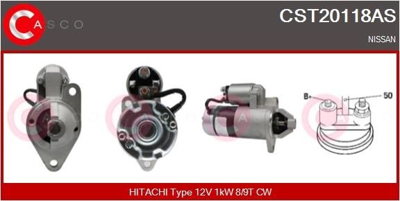 CASCO CST20118AS Starter motor 23300-H5004