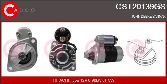 CASCO CST20139GS Starter motor S114-443A