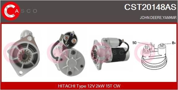 CASCO CST20148AS Starter motor S13-94A