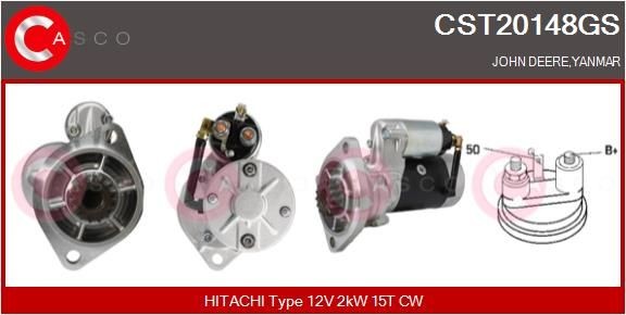 CASCO CST20148GS Starter motor S13-124