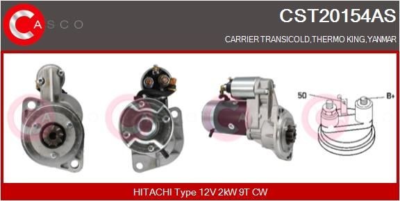 CASCO CST20154AS Starter motor 129486-77011