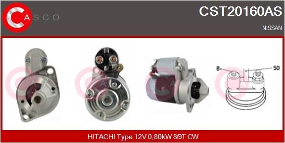 CASCO CST20160AS Starter motor 23300-W0402