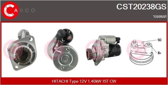 CASCO CST20238GS Starter motor 10589177010