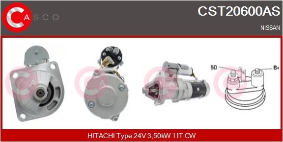 CASCO CST20600AS Starter motor S 25-156